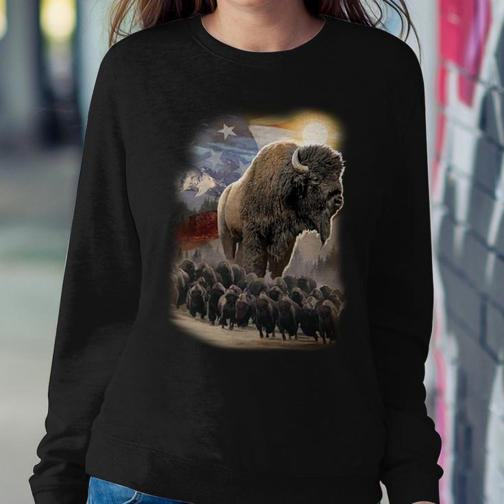 American Bison Tshirt Sweatshirt Gifts for Her
