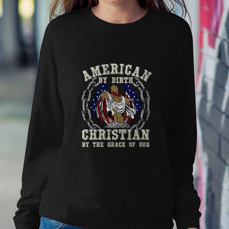 American By Birth Christian For 4Th Of July Sweatshirt Gifts for Her