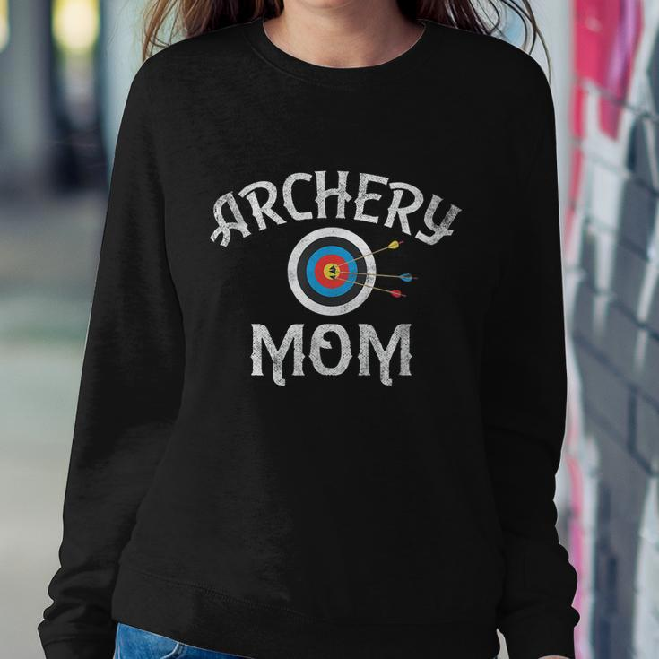 Archery Archer Mom Target Proud Parent Bow Arrow Funny Sweatshirt Gifts for Her