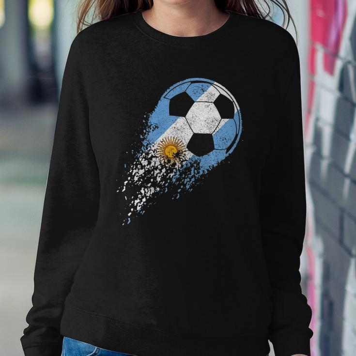 Argentina Soccer Argentinian Flag Pride Soccer Player Sweatshirt Gifts for Her