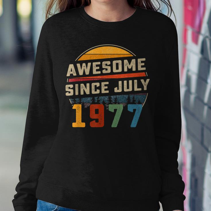 Awesome Since July 1977 45Th Birthday Gift 45 Years Old Sweatshirt Gifts for Her