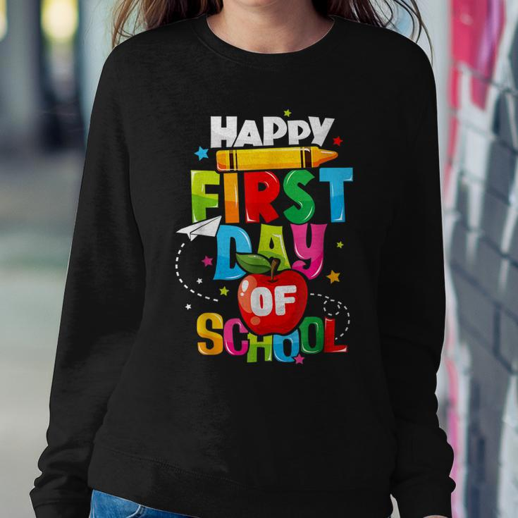 Back To School Teachers Kids Child Happy First Day Of School Sweatshirt Gifts for Her