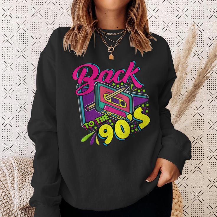 Back To The 90S 90S Disco Radio And Techno Era Vintage Retro Men Women Sweatshirt Graphic Print Unisex Gifts for Her