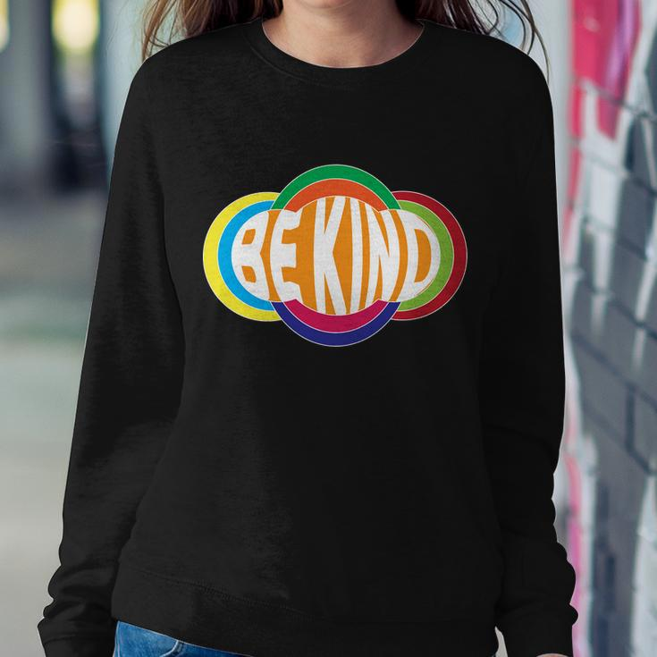 Be Kind 70S Retro Logo Tribute Sweatshirt Gifts for Her