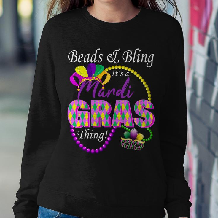 Beads And Bling Its A Mardi Gras Thing Sweatshirt Gifts for Her