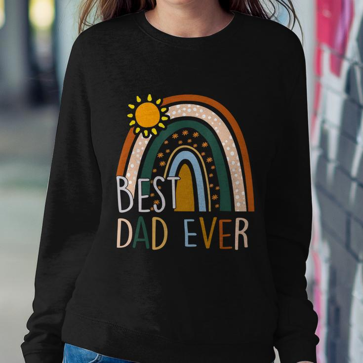 Best Dad Ever Rainbow Funny Fathers Day From Wife Daughter Cool Gift Sweatshirt Gifts for Her