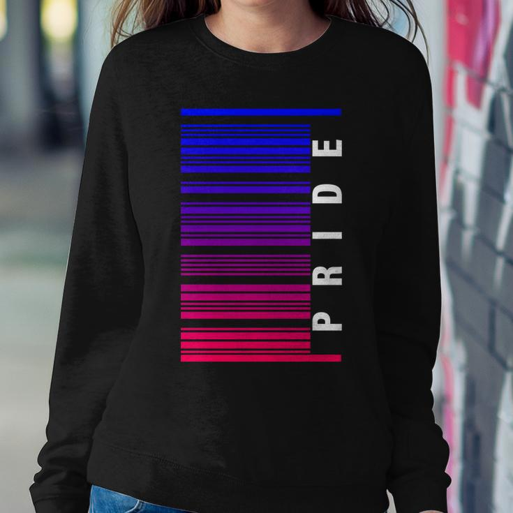 Bi Pride Barcode Bisexual Sweatshirt Gifts for Her
