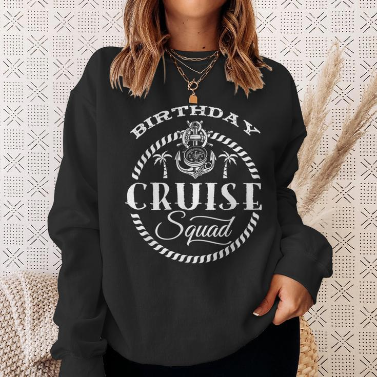 Birthday Cruise Squad Birthday Party Cruise Squad 2022 V2 Men Women Sweatshirt Graphic Print Unisex Gifts for Her