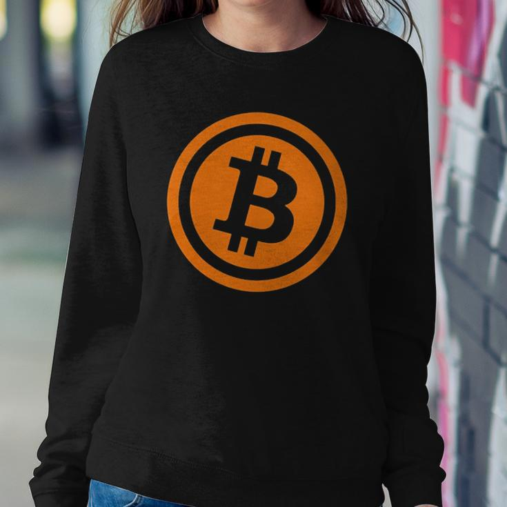 Bitcoin Logo Emblem Cryptocurrency Blockchains Bitcoin Sweatshirt Gifts for Her