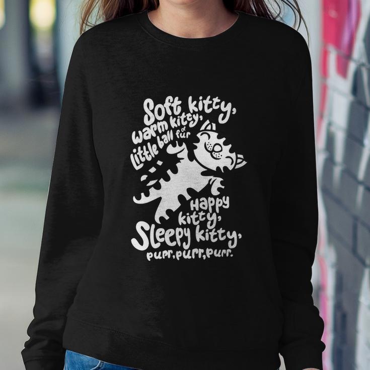 Black Soft Kitty Funny Sweatshirt Gifts for Her