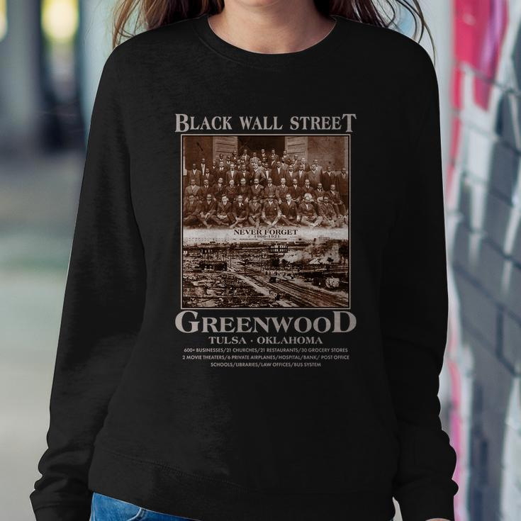 Black Wall Street Never Forget Greenwood Tulsa Oklahoma Tshirt Sweatshirt Gifts for Her