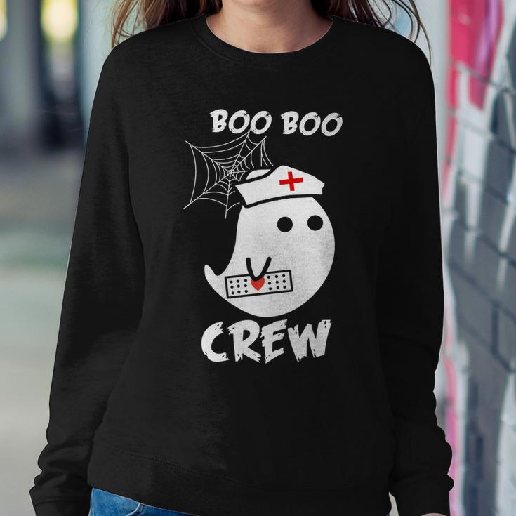 Boo Boo Crew Nurse Ghost Funny Halloween Sweatshirt Gifts for Her