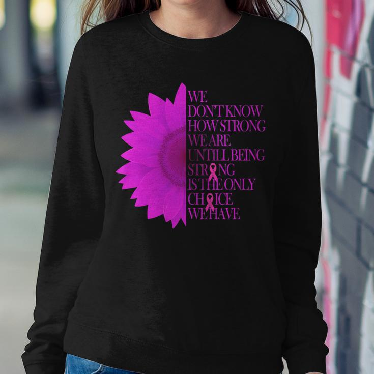 Breast Cancer Awareness Sunflower Quote Tshirt Sweatshirt Gifts for Her