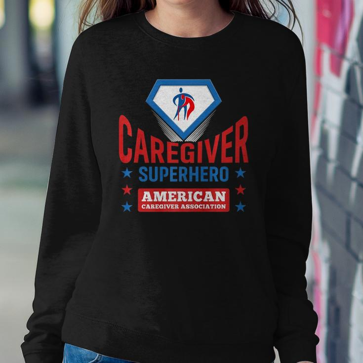 Caregiver Superhero Official Aca Apparel Sweatshirt Gifts for Her