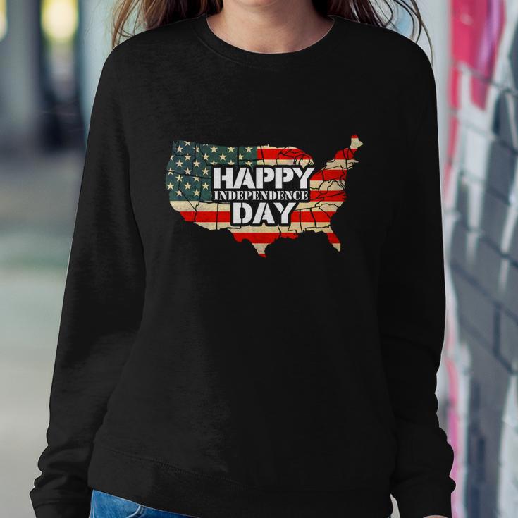 Cheerful Happy Independence Day Artwork Gift Happy 4Th Of July Gift Sweatshirt Gifts for Her