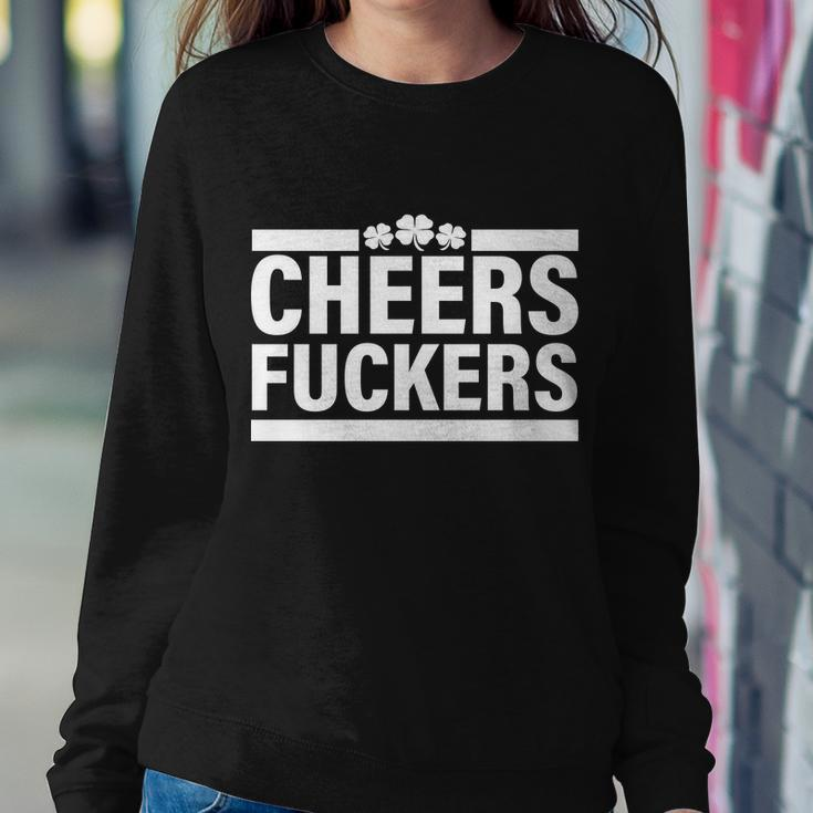 Cheers Fuckers Shamrock Sweatshirt Gifts for Her