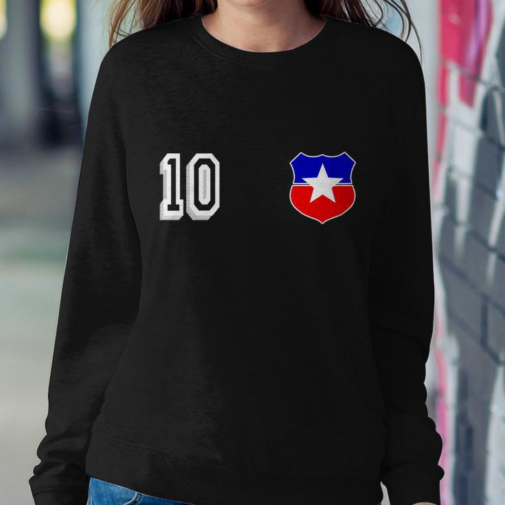 Chile Soccer La Roja Jersey Number Sweatshirt Gifts for Her
