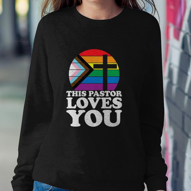 Christian Ally Inclusive Pride Clergy This Pastor Loves You Sweatshirt Gifts for Her