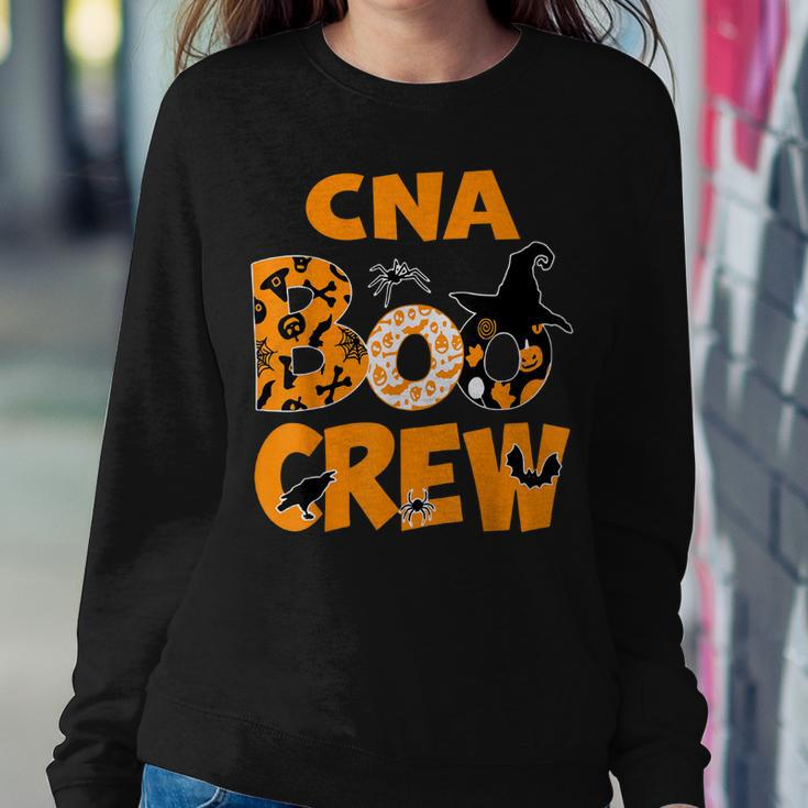 Cna Boo Crew Witch Nurse Ghost Costume Funny Halloween Sweatshirt Gifts for Her