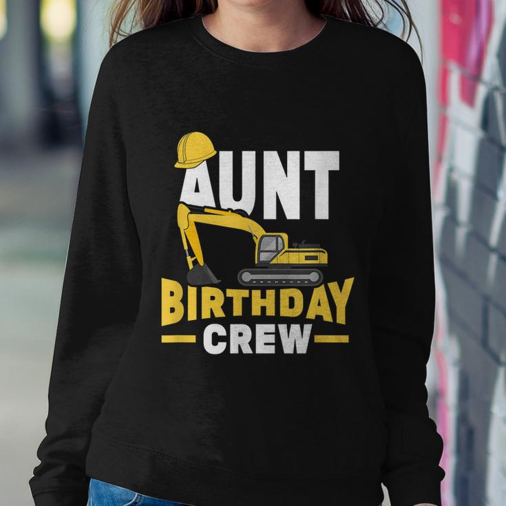 Construction Birthday Party Digger Aunt Birthday Crew Graphic Design Printed Casual Daily Basic Sweatshirt Gifts for Her