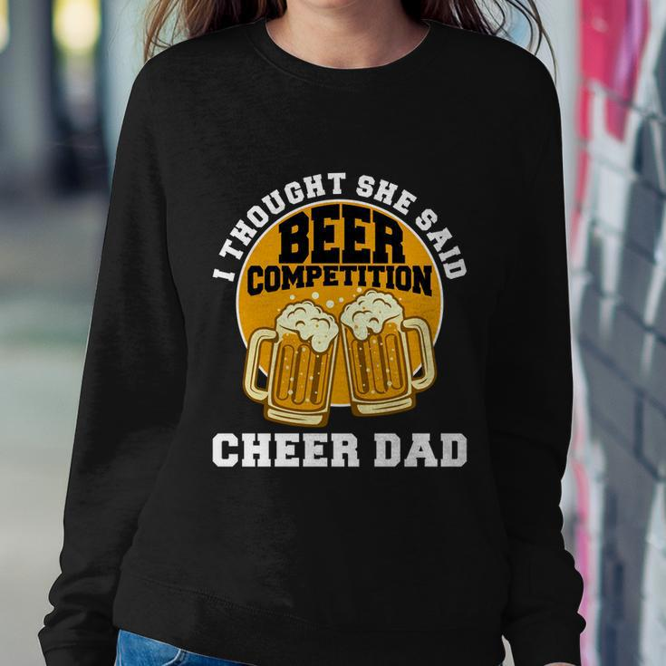 Cool Cheer Dad Gift For Men Funny Beer Cheerleading Dad Funny Gift Sweatshirt Gifts for Her