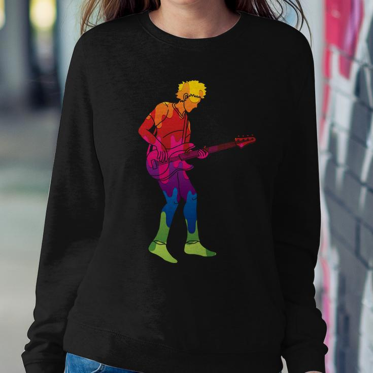 Cool Colorful Music Guitar Guy Sweatshirt Gifts for Her