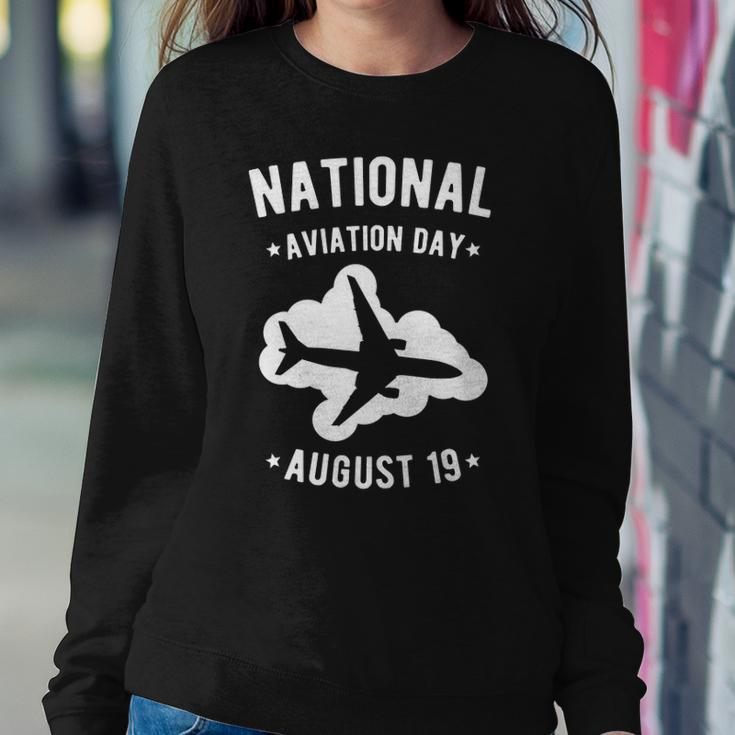 Cool Public Holidays Shirt - Flight Airplane Print Tee Gift Sweatshirt Gifts for Her