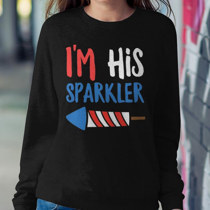 Couples Matching 4Th Of July - Im His Sparkler Sweatshirt Gifts for Her