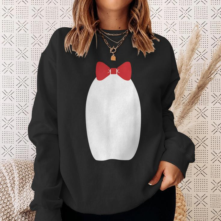 Cute Fancy Penguin Bow Tie Halloween Costume Funny  Men Women Sweatshirt Graphic Print Unisex Gifts for Her