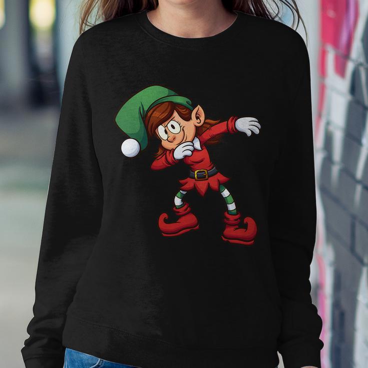 Dabbing Elf Cute Funny Christmas Tshirt Sweatshirt Gifts for Her