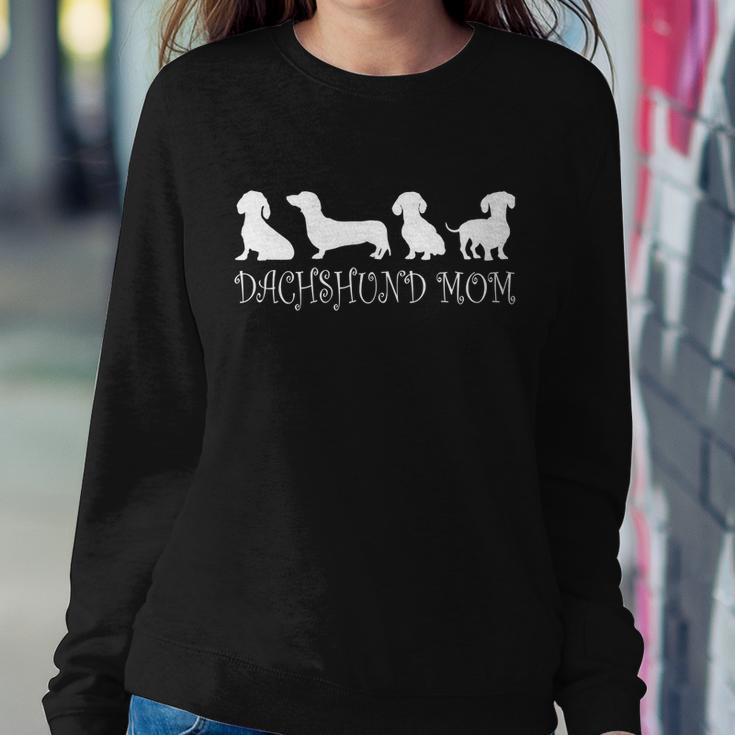 Dachshund Mom Wiener Doxie Mom Cute Doxie Graphic Dog Lover Gift V4 Sweatshirt Gifts for Her