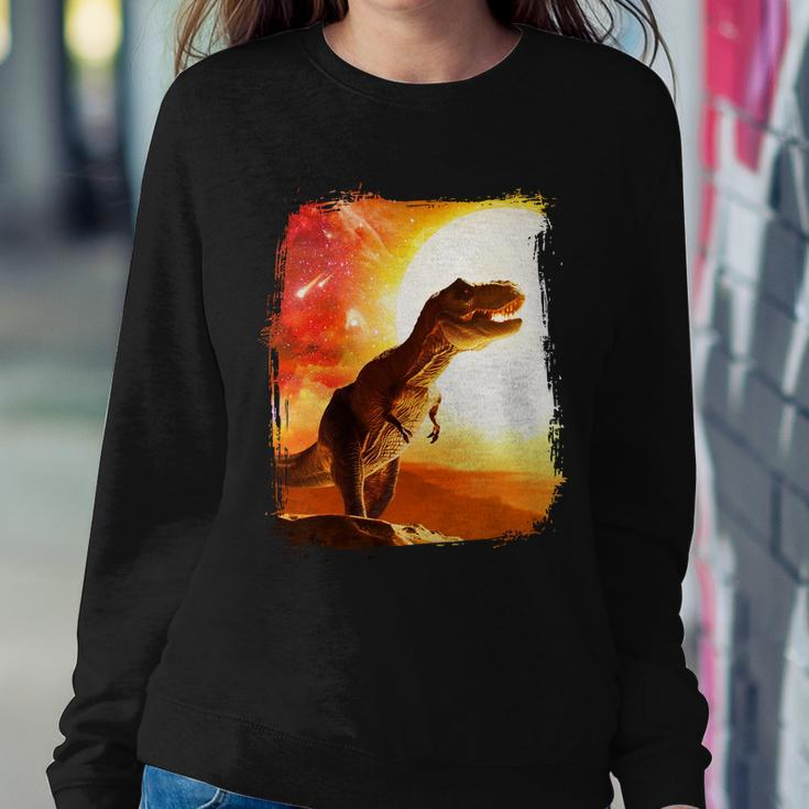 Desert Sun Galaxy Trex Dinosaur Sweatshirt Gifts for Her