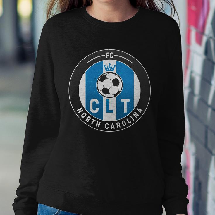 Distressed Charlotte North Carolina Clt Soccer Jersey V2 Sweatshirt Gifts for Her