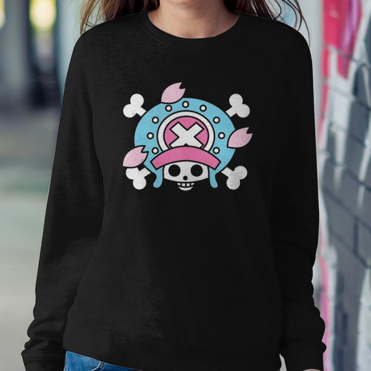 Doctor Reindeer Chop Cotton Candy Pirate Flag Jolly Roger Sweatshirt Gifts for Her