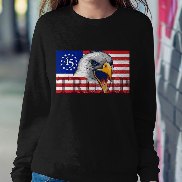 Donald Trump Eagle Betsy Ross Flag Tshirt Sweatshirt Gifts for Her