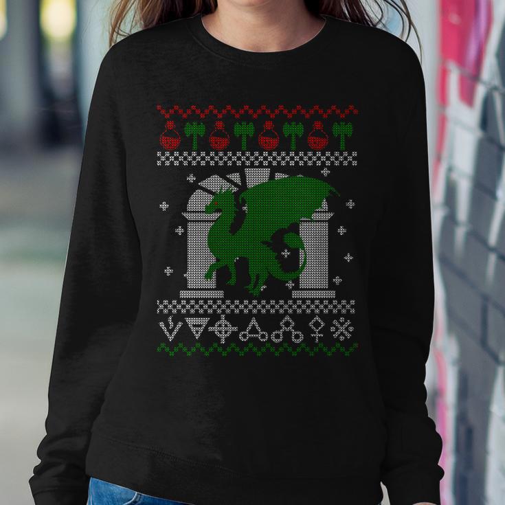 Dragon Dnd Ugly Christmas Sweater Sweatshirt Gifts for Her