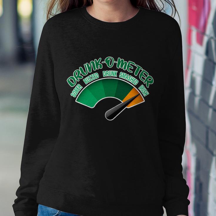 Drunk O Meter Sober Buzzed Smashed Irish Sweatshirt Gifts for Her