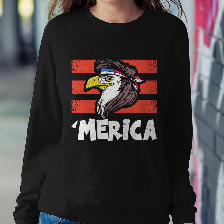 Eagle Mullet 4Th Of July 2021Gift Usa American Flag Merica Cool Gift Sweatshirt Gifts for Her