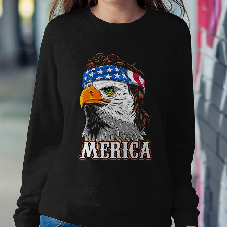 Eagle Mullet 4Th Of July Cool Gift Usa American Flag Merica Gift Sweatshirt Gifts for Her