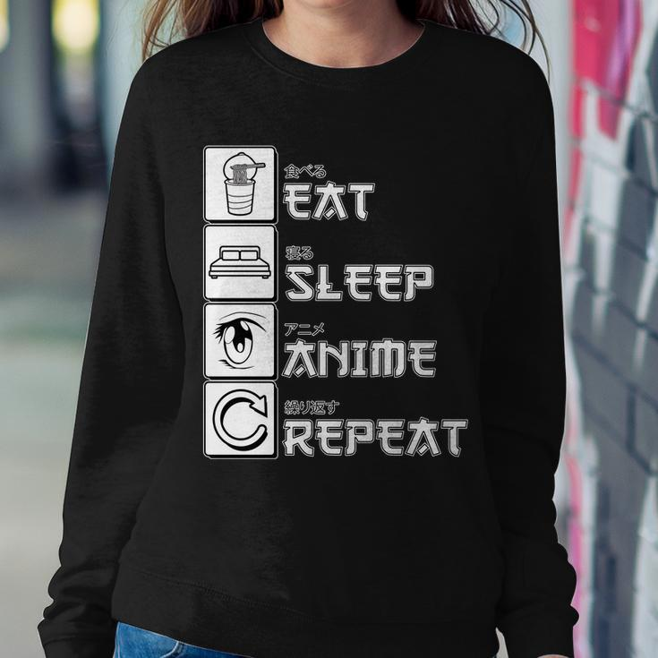 Eat Sleep Anime Repeat Tshirt Sweatshirt Gifts for Her