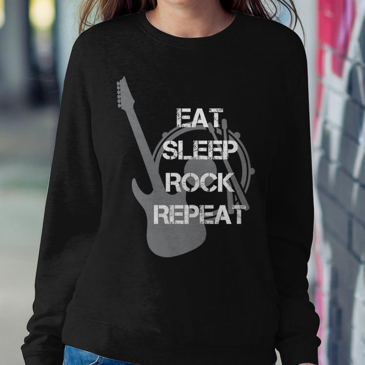 Eat Sleep Rock Repeat Sweatshirt Gifts for Her