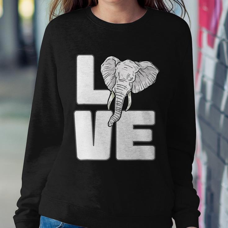 Elephant Love Gifts Cute Elephant Graphic Save Animal Lover Sweatshirt Gifts for Her
