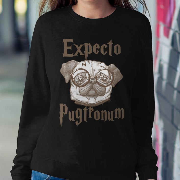 Expecto Pugtronum Funny Pug Sweatshirt Gifts for Her