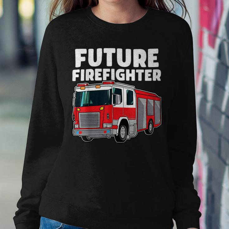 Firefighter Future Firefighter Fire Truck Theme Birthday Boy V2 Sweatshirt Gifts for Her