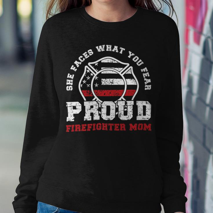 Firefighter Proud Fire Mother Of A Firefighter Daughter Sweatshirt Gifts for Her