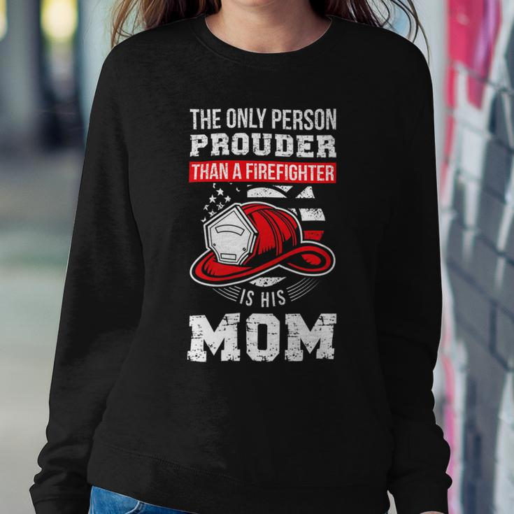 Firefighter Proud Firefighter Mom Fireman Mother Fireman Mama Sweatshirt Gifts for Her