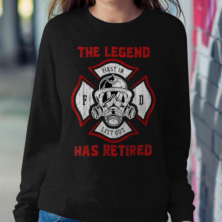 Firefighter Retired Fireman Retirement Proud Firefighter Sweatshirt Gifts for Her