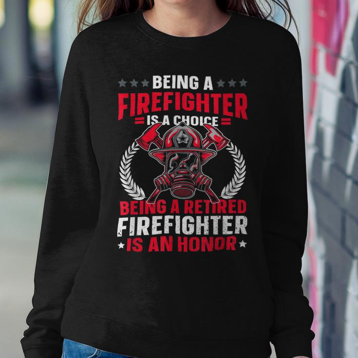 Firefighter Retirement Fireman & Fire Firefighter Retired Sweatshirt Gifts for Her