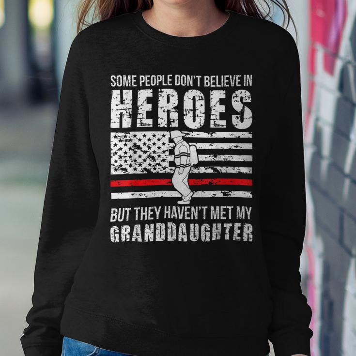 Firefighter Shes My Granddaughter Grandma Of A Firefighter Grandma Sweatshirt Gifts for Her