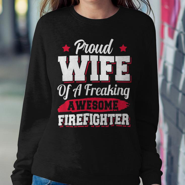 Firefighter Volunteer Fireman Firefighter Wife V2 Sweatshirt Gifts for Her